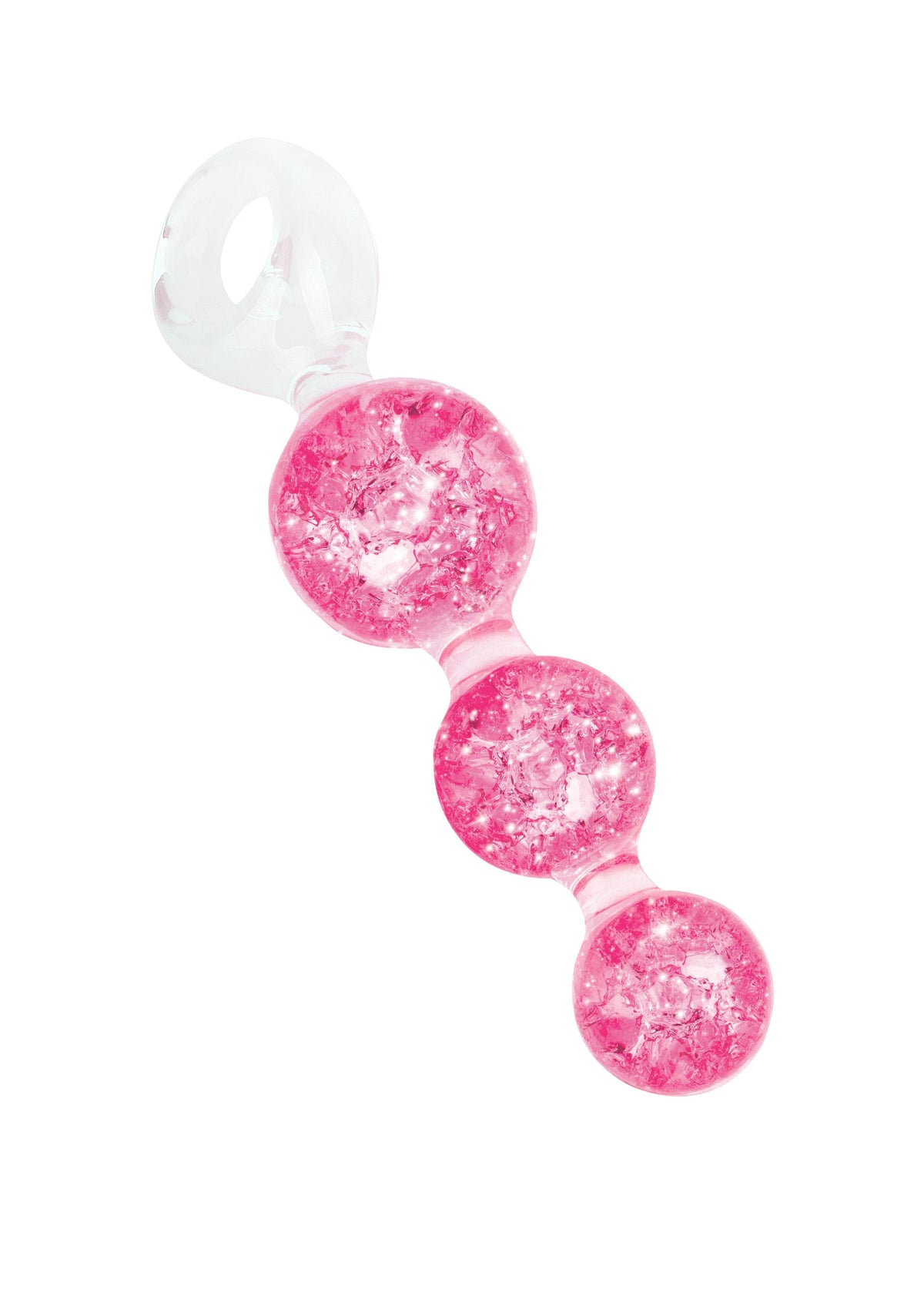 Crystal Trio Butt Plug Medium PINK - 4