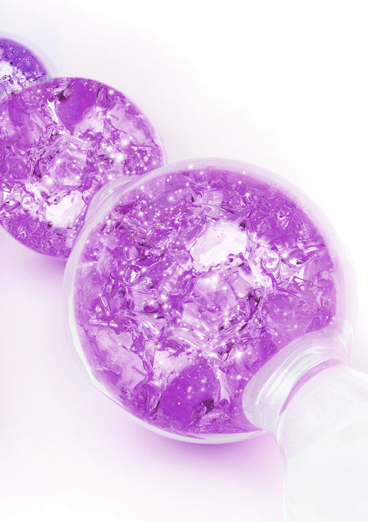Crystal Trio Butt Plug Medium - Paars