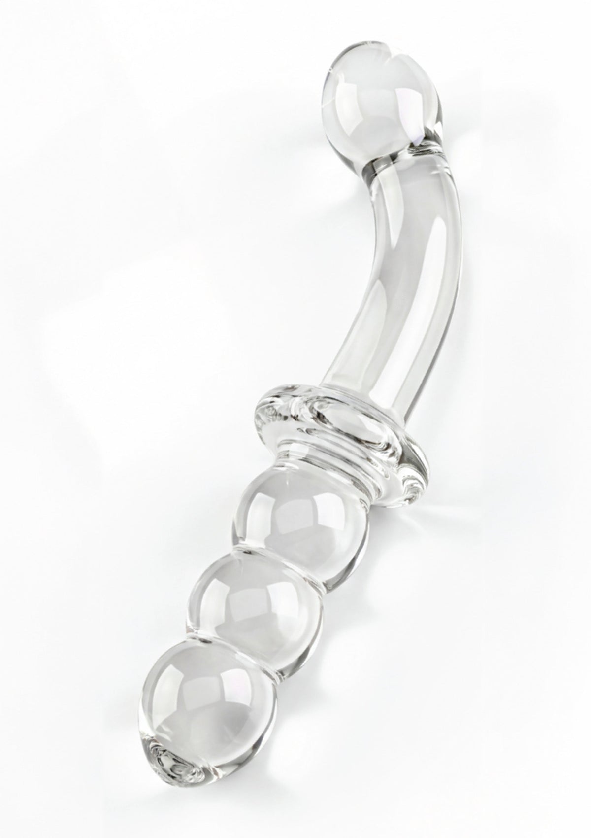 Dual-Ended Anal & G-spot Dildo CLEAR - 0