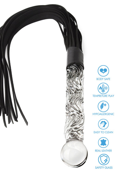 Crystal Leather Whip CLEAR - 2