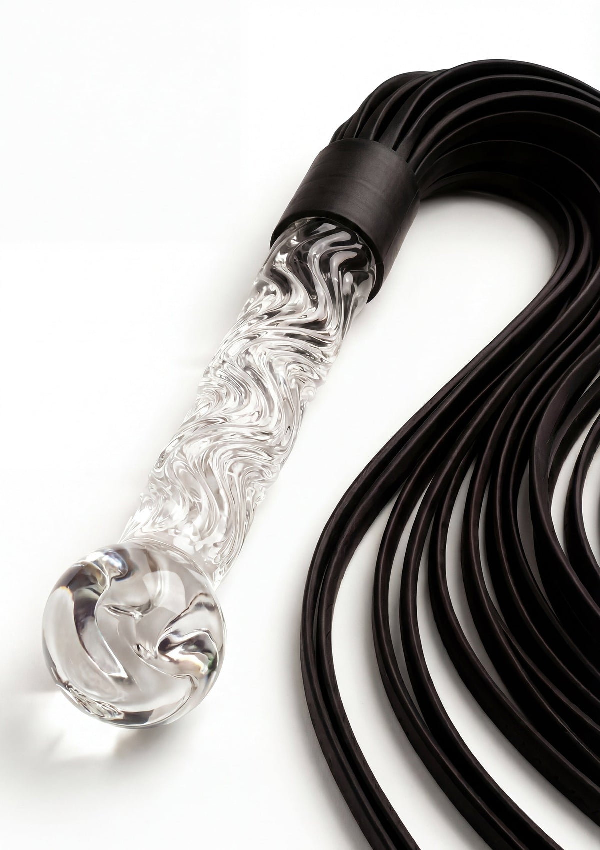 Crystal Leather Whip CLEAR - 3
