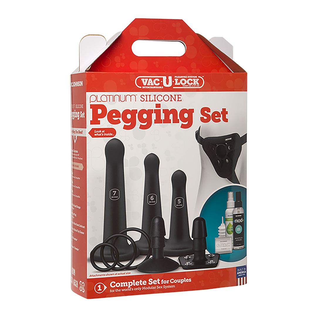 Silicone Pegging Set Schwarz - 4