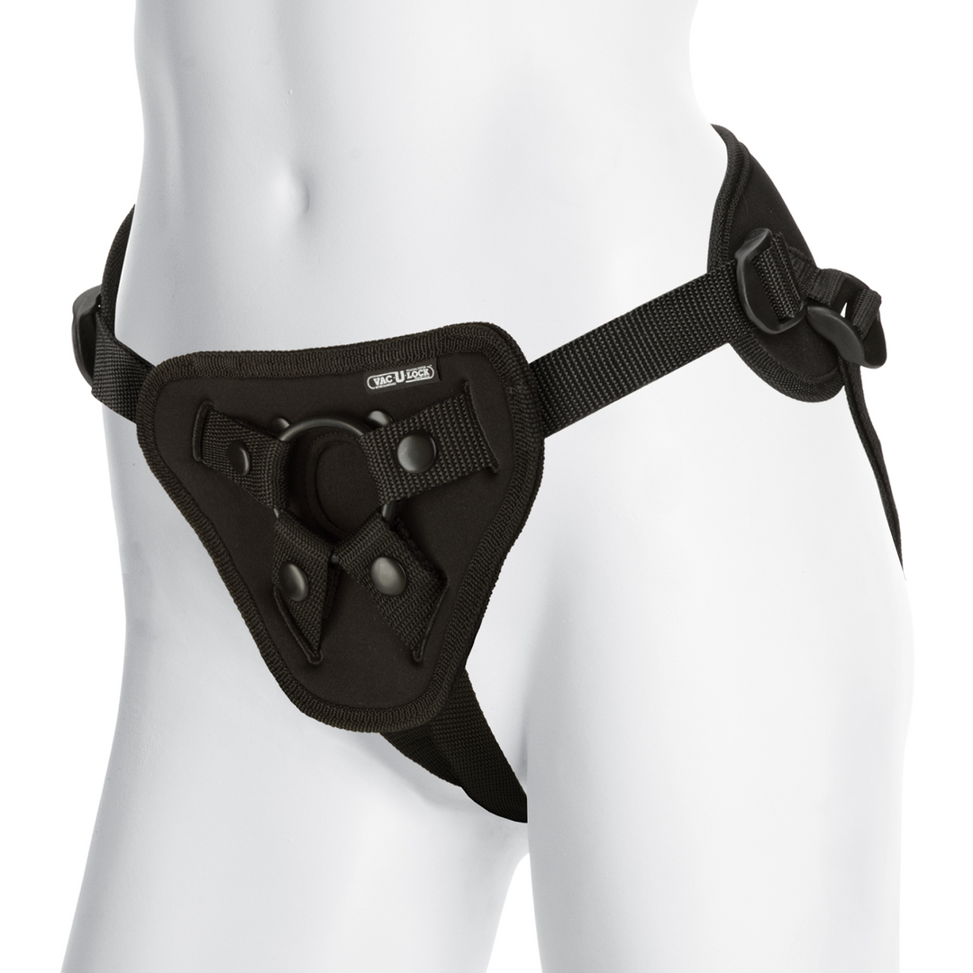 Platina Corset Harness met Plug Schwarz - 1