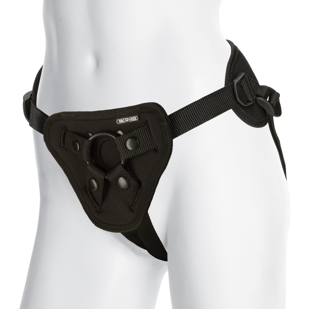 Platina Corset Harness met Plug Schwarz - 1