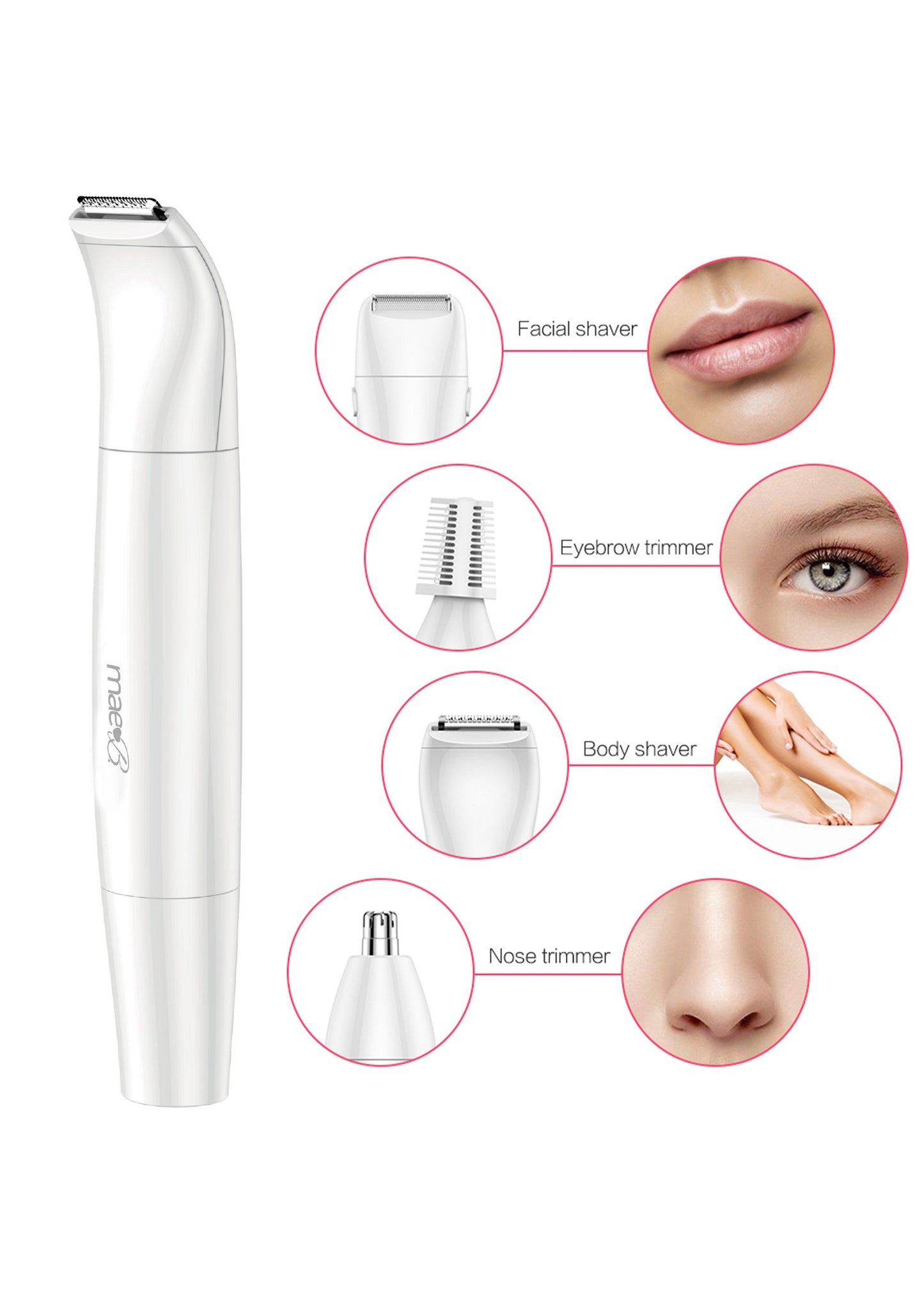 Mae B All-in-one Ladyshave WHITE - 8