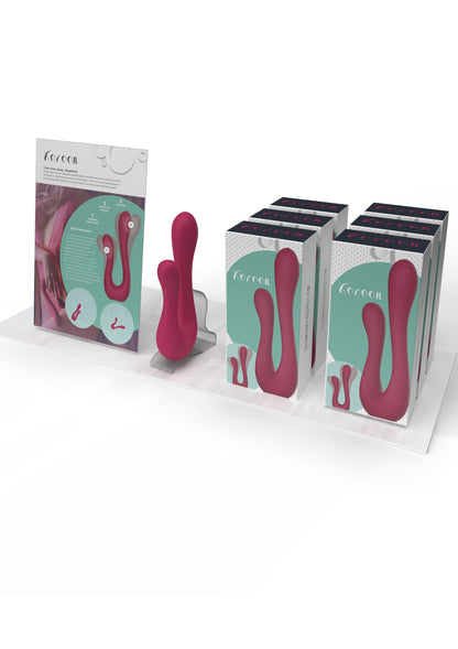 Xocoon Sync Sensation Vibrator Retail Shelf Pack FUCHSIA - 3