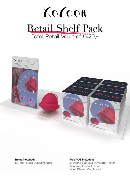 Xocoon Pearl Pulse Duo Stimulator Retail Shelf Pack