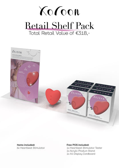 Xocoon Heartbeat Pulsating Stimulator Retail Shelf Pack RED - 3