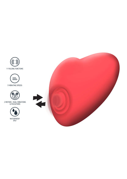 Xocoon Heartbeat Pulsating Stimulator Retail Shelf Pack RED - 2
