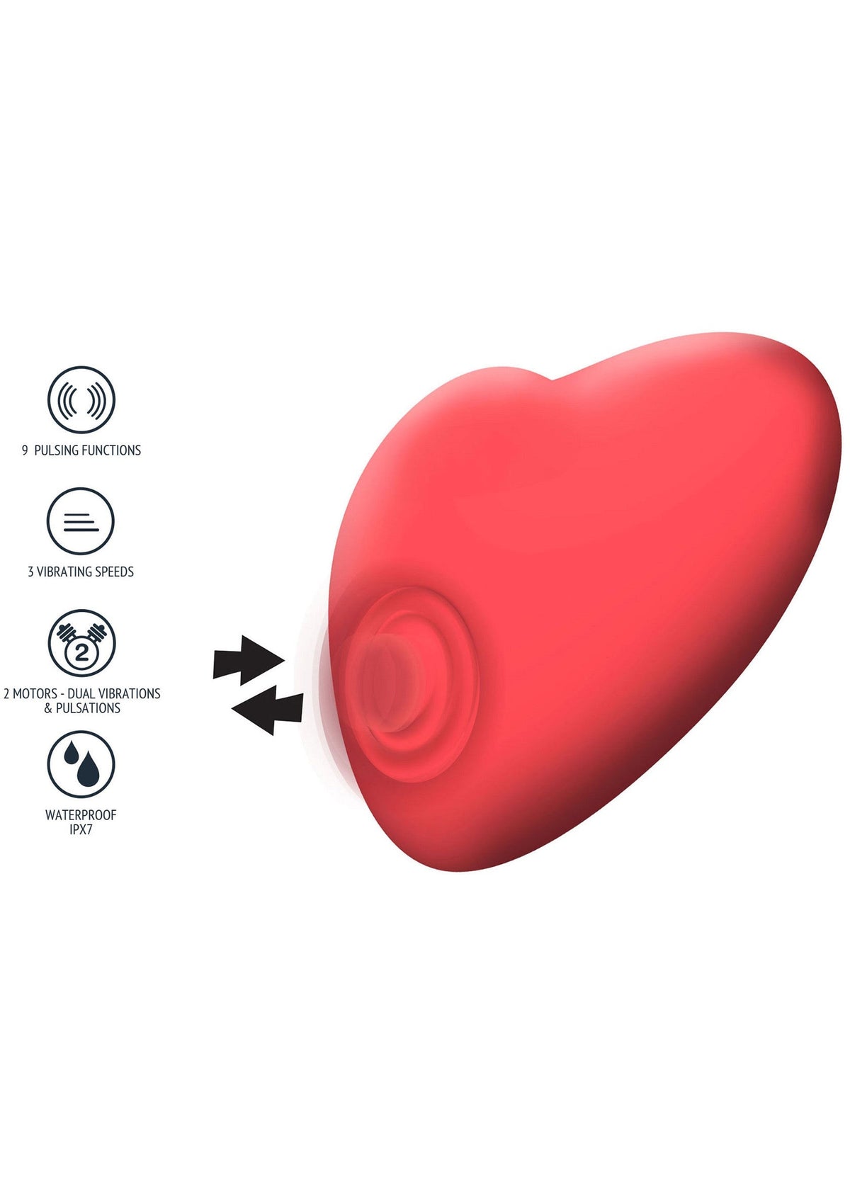 Heartbeat Pulsating Stimulator RED - 7