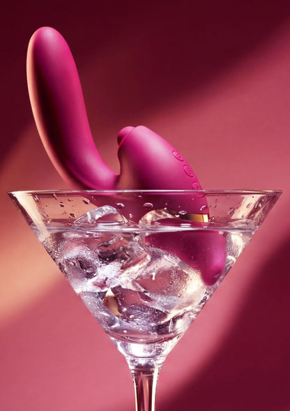 Triple Thrill Climaxer Vibrator FUCHSIA - 7