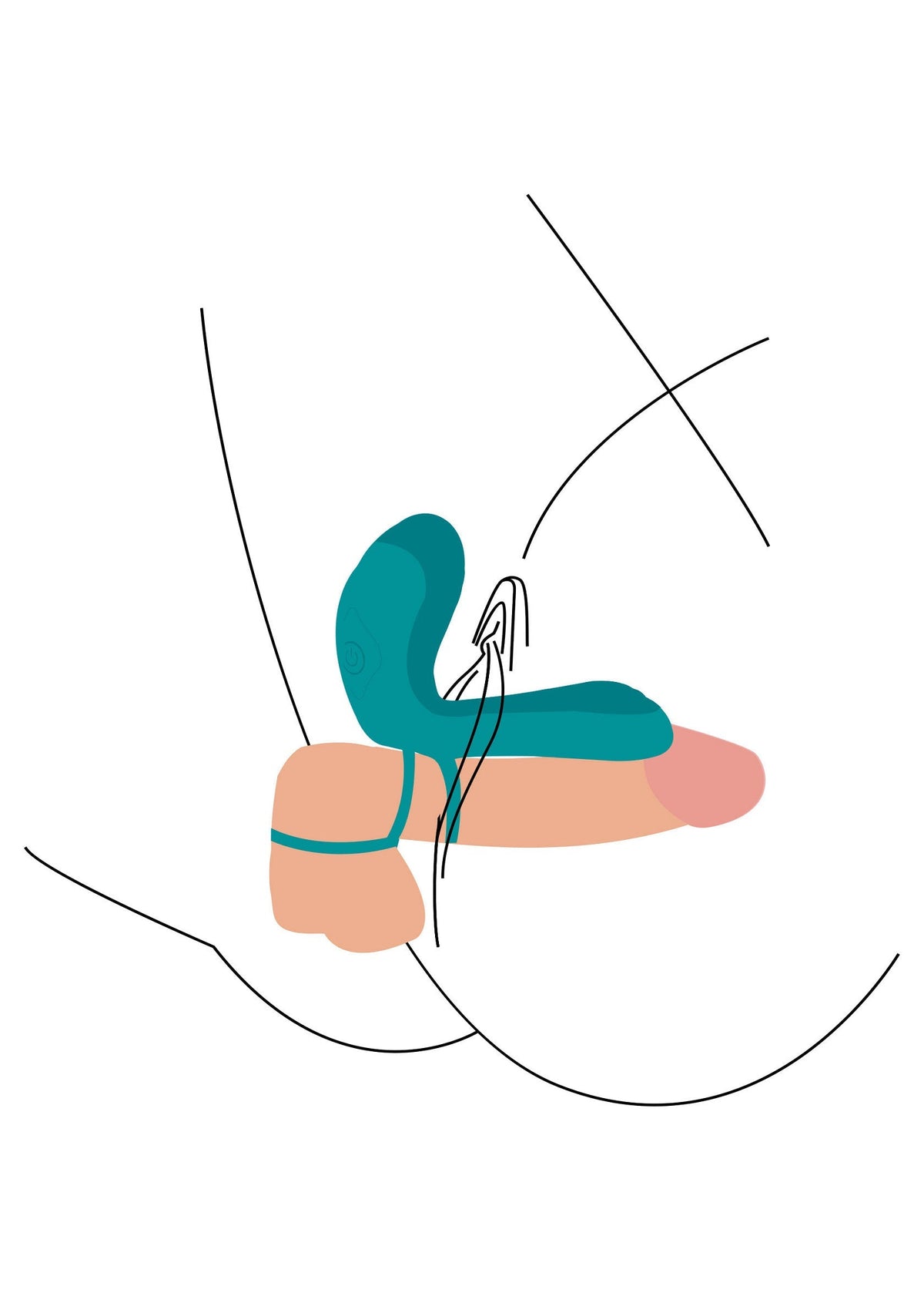 Couples Vibrator Ring GREEN - 5