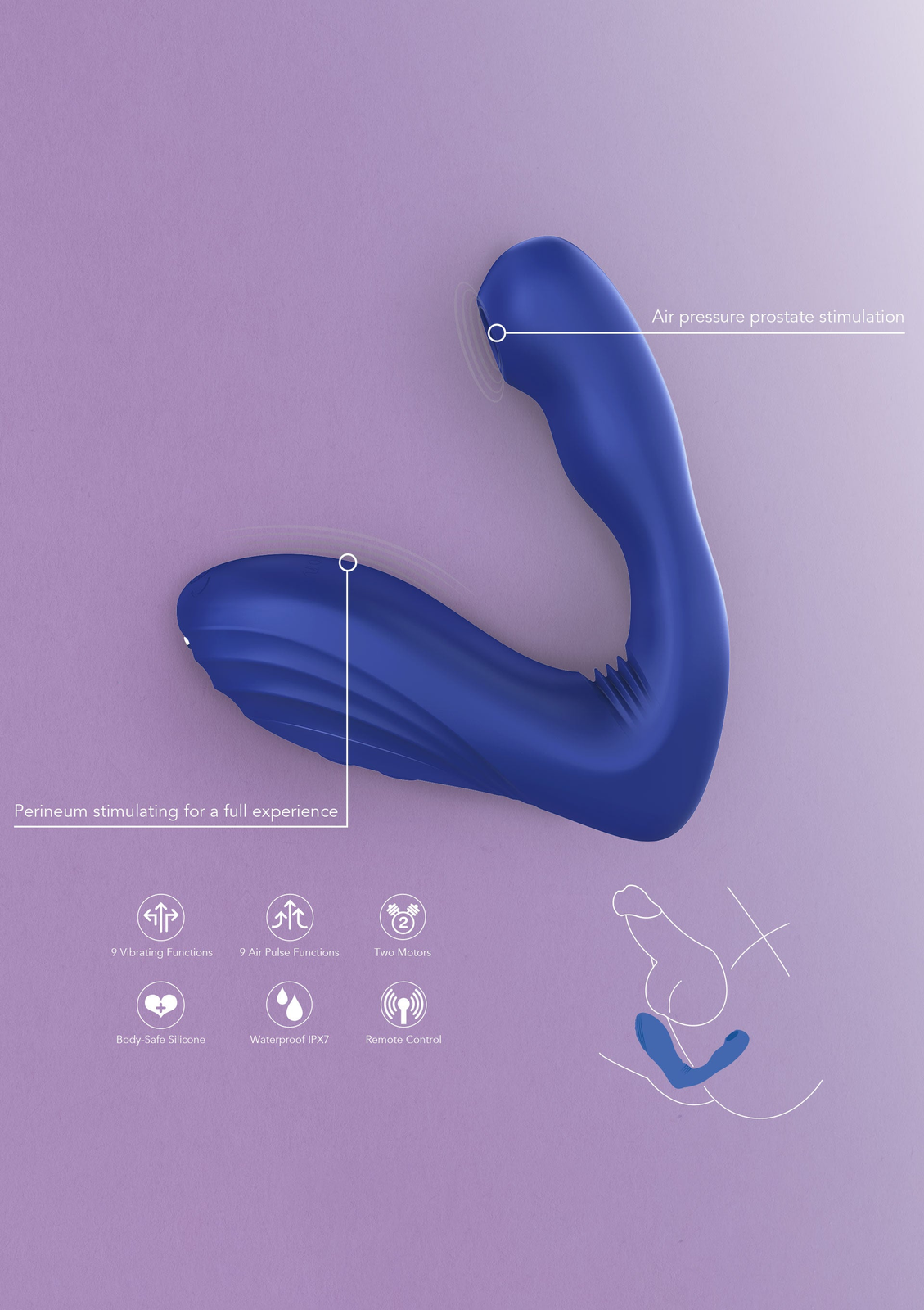 Alpha Arouser Air Stimulator BLUE - 8