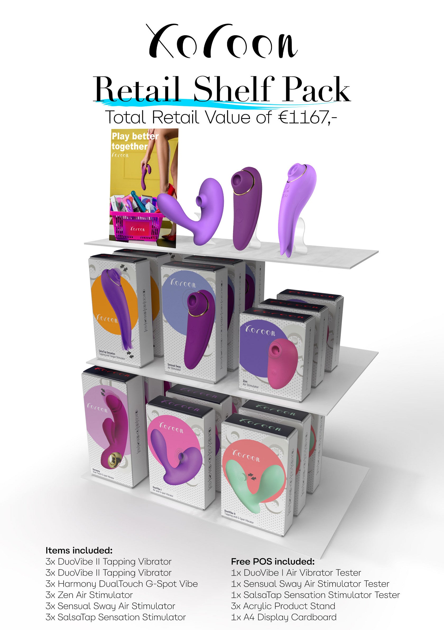 Xocoon Set 4 Retail Shelf Pack MULTICOLOR - 1