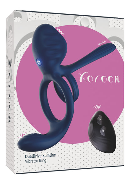 Dualdrive Couples Slimline Vibrator Ring BLUE - 1