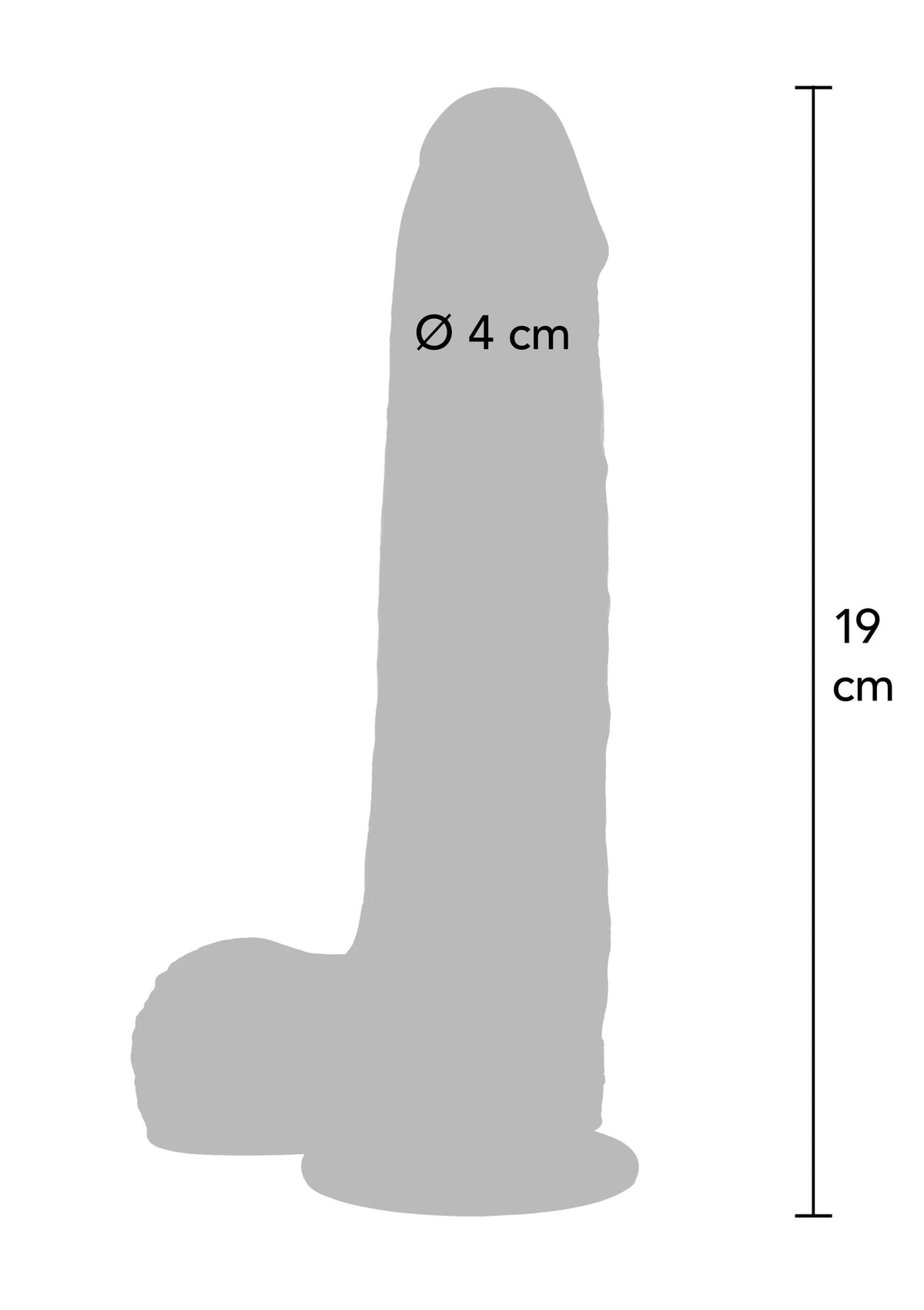 Foreskin Dildo Vibrating Silicone 20 cm CARAMEL - 6