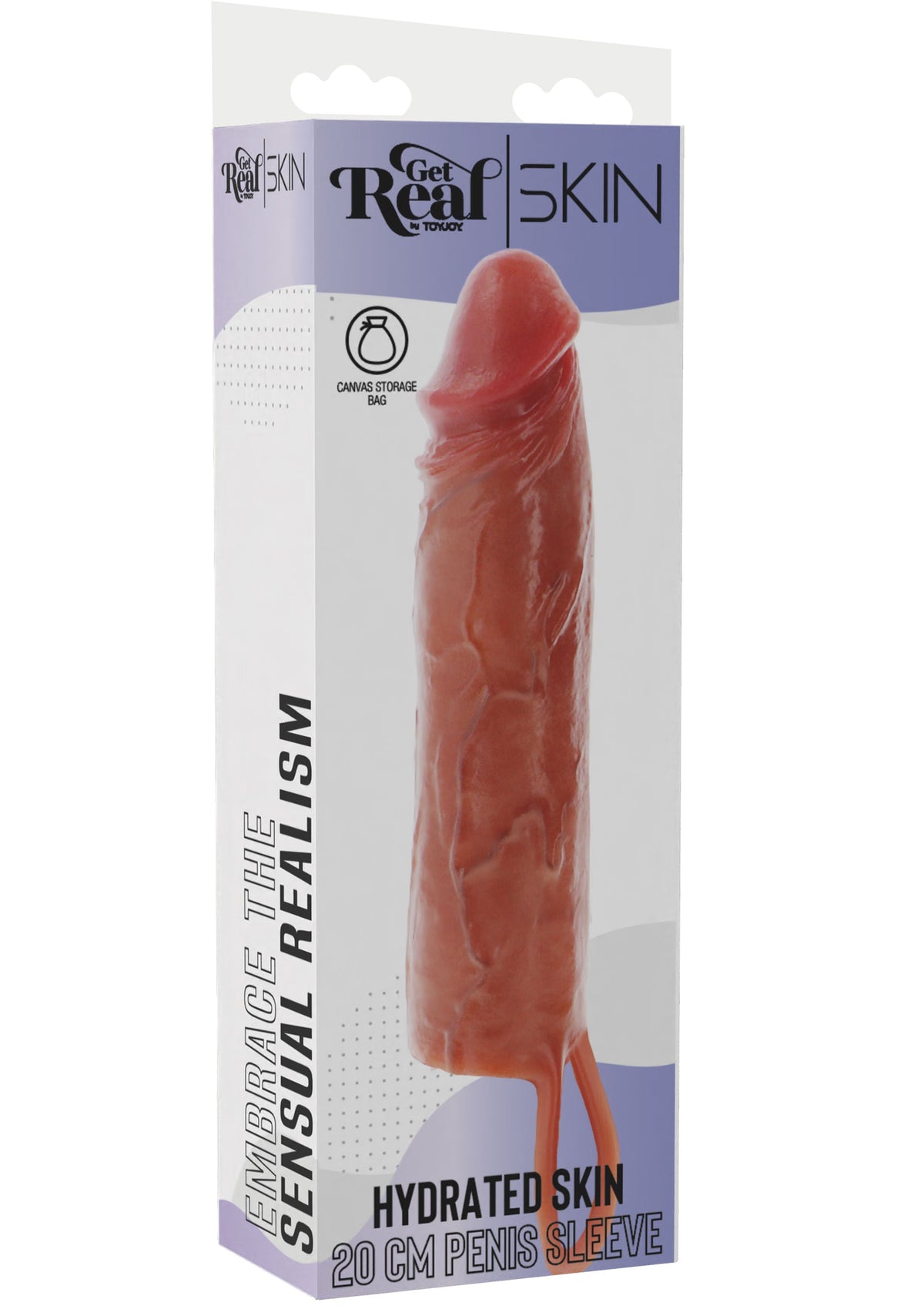 Hydrated Skin Penis Sleeve Silicone 20 cm CARAMEL - 2