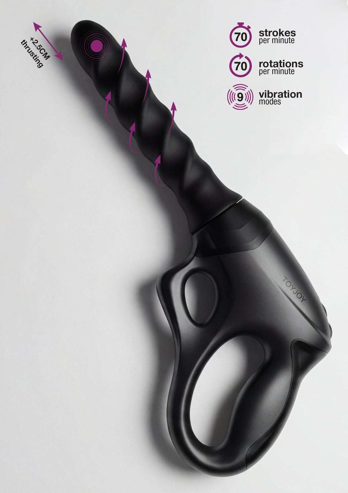 Cadence PRO+ Gun Vibrator BLACK - 4