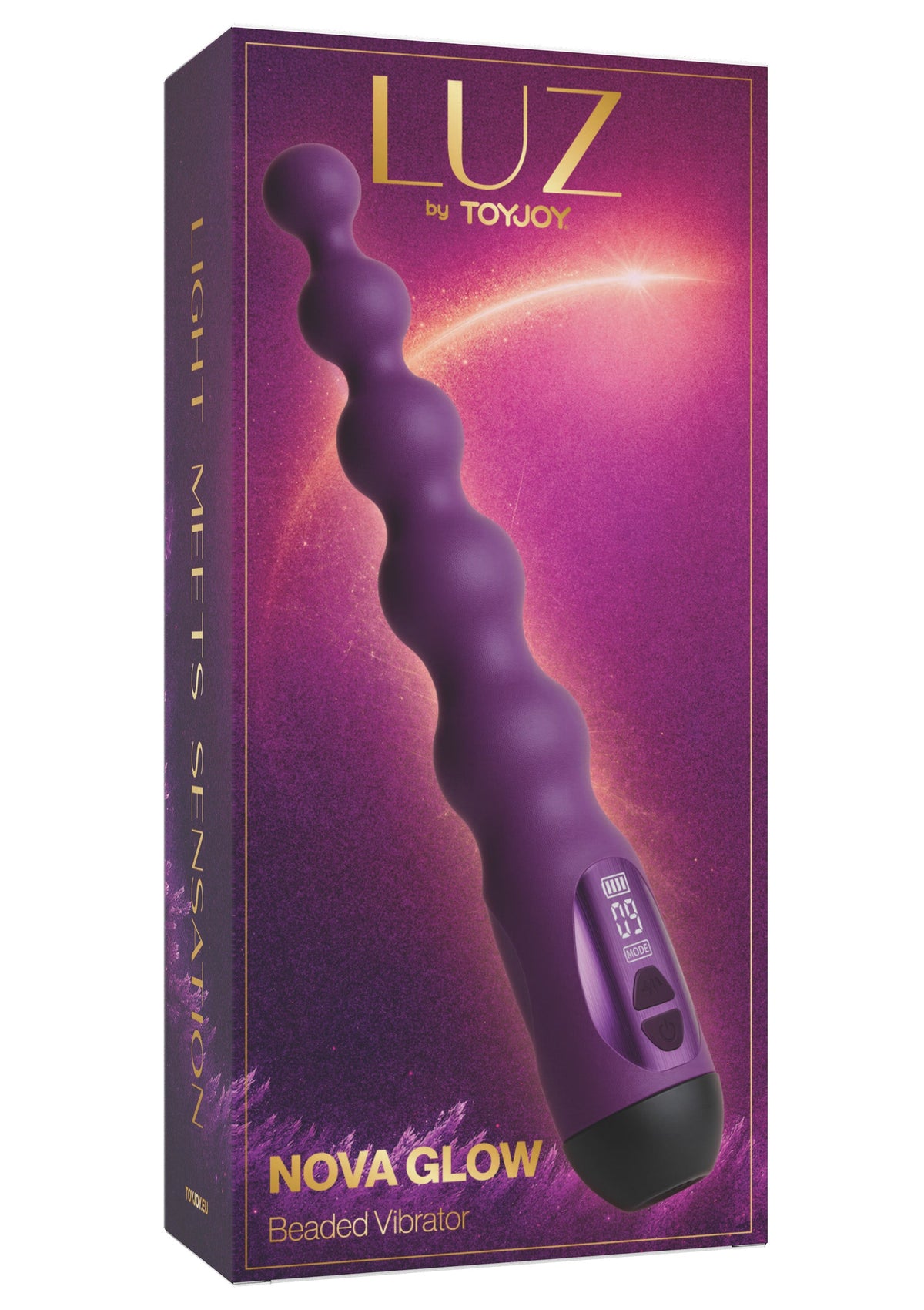 Nova Glow Beaded Vibrator PURPLE - 1