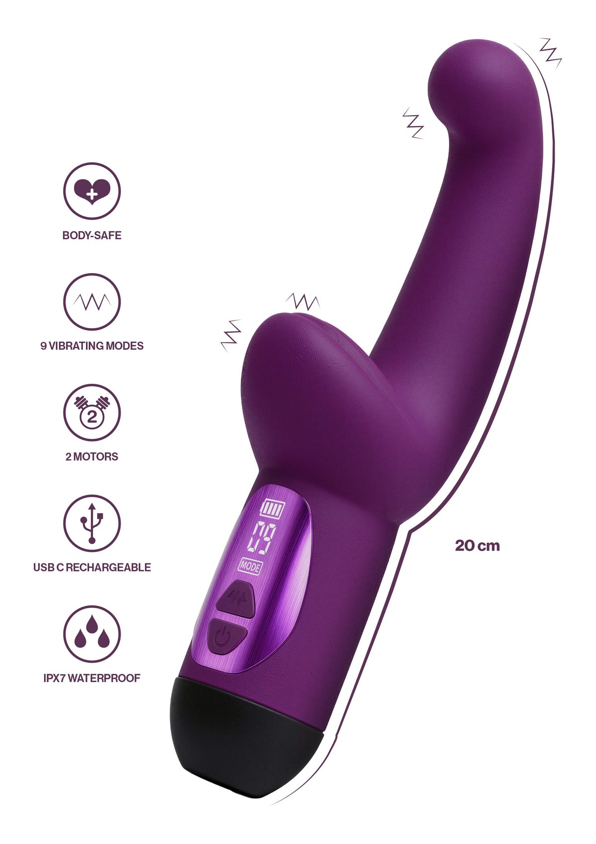 Velvet Muse Clitoral Vibrator PURPLE - 3
