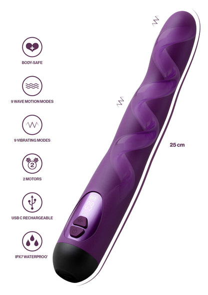 Ripple Flow Wave Motion Vibrator PURPLE - 3