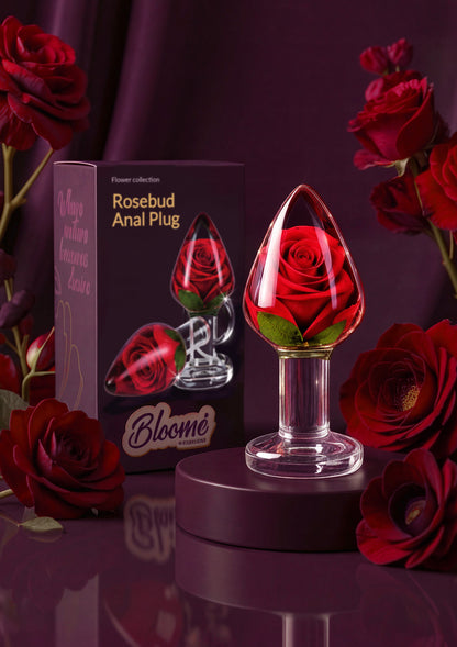 Rosebud Anal Plug Medium CLEAR - 4