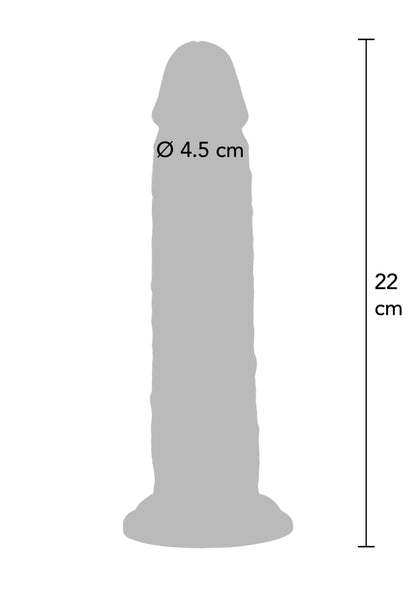 Foreskin Squirting Dong 22.5 cm CARAMEL - 4