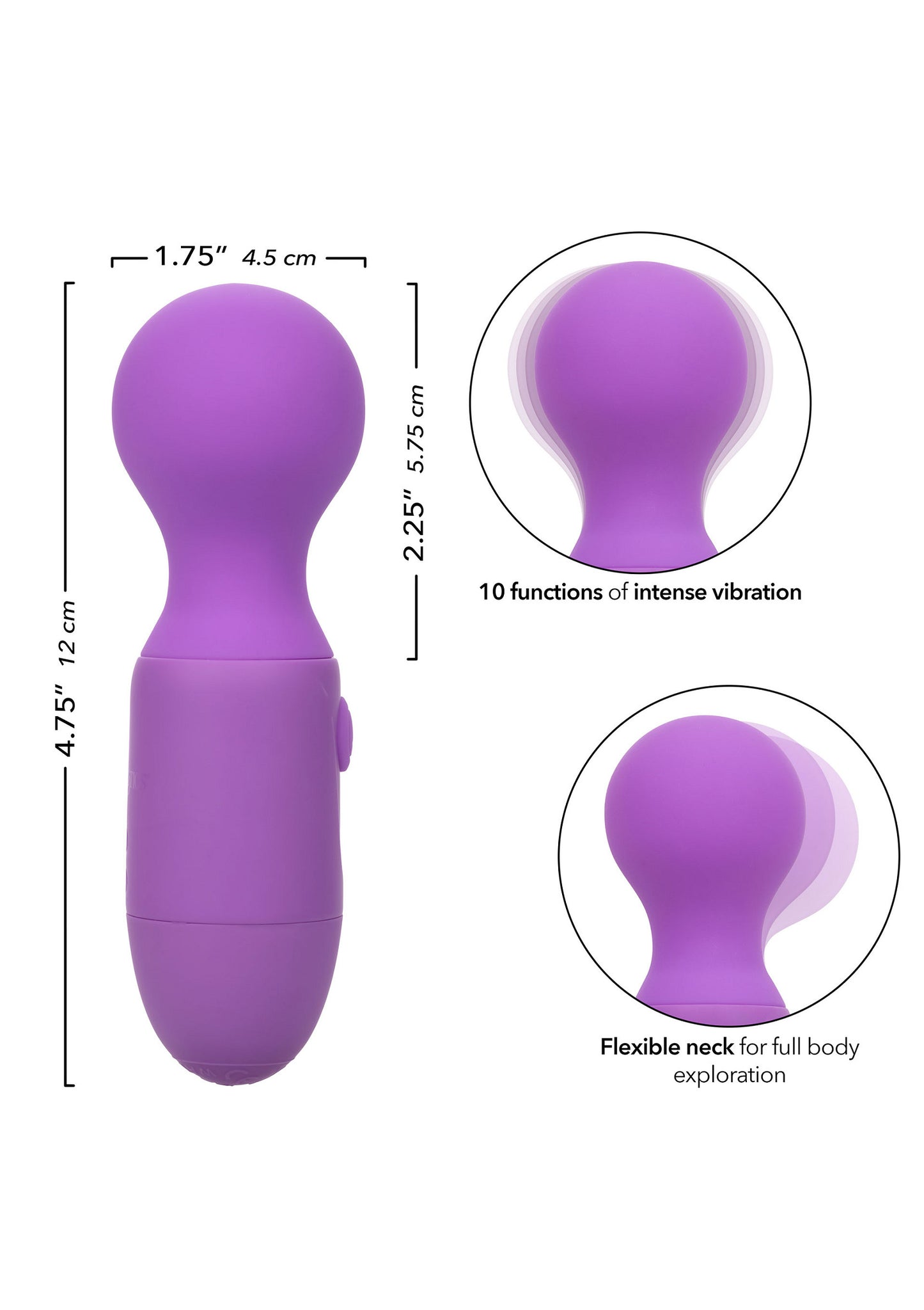 CalExotics First Time Rechargeable Massager PURPLE - 1