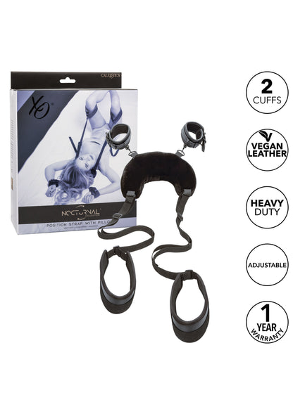 CalExotics Nocturnal Position Strap with Pillow BLACK - 4