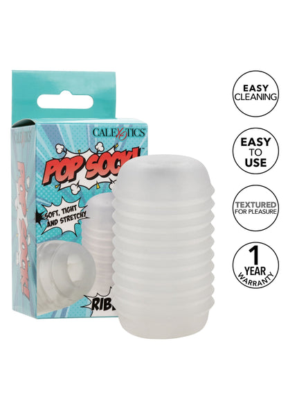 Pop Sock Ribbed BLUE - 26