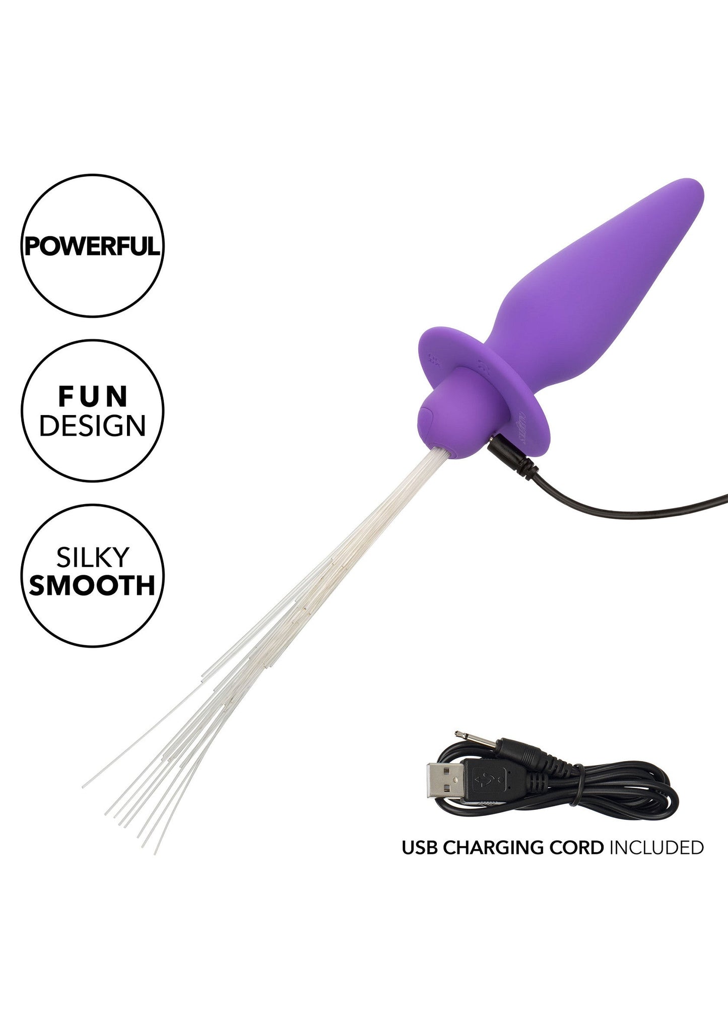 Vibrating Light Up Anal Probe PINK - 15