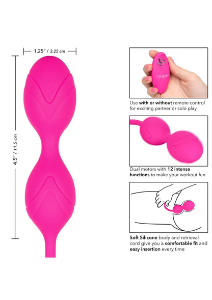 CalExotics Remote Dual Motor Kegel System PINK - 3