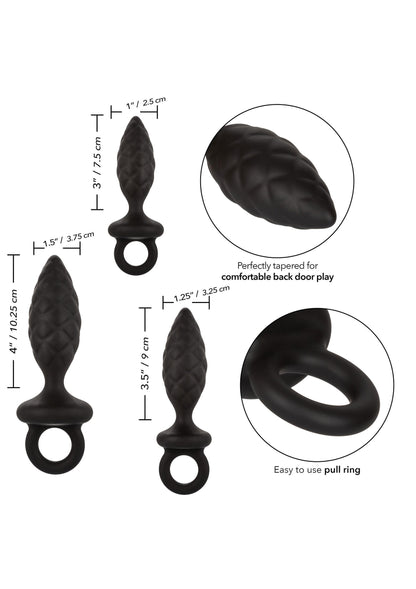 Silicone Anal Probe Kit BLACK - 3