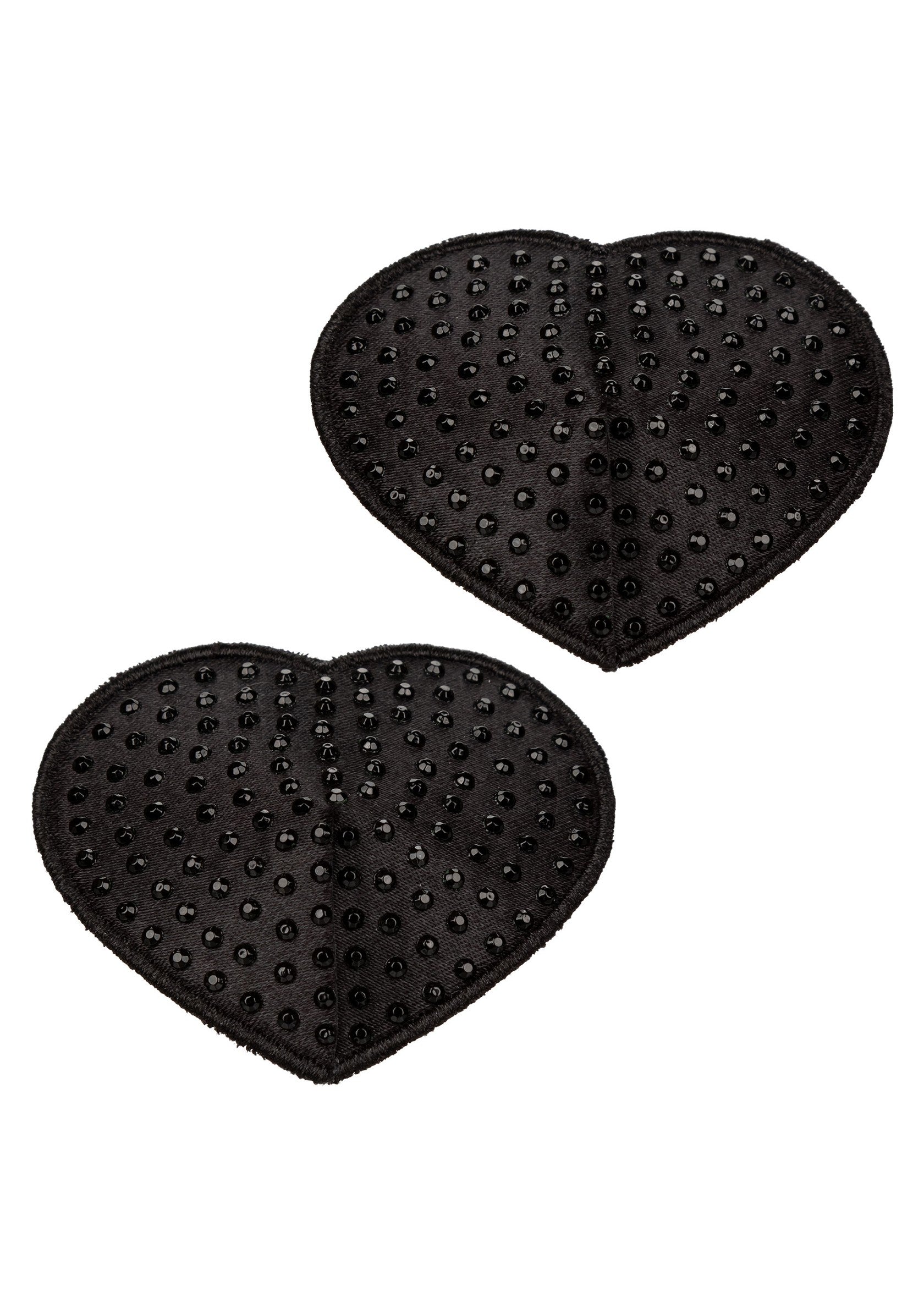CalExotics Radiance Heart Pasties BLACK - 4