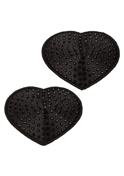 CalExotics Radiance Heart Pasties BLACK - 4