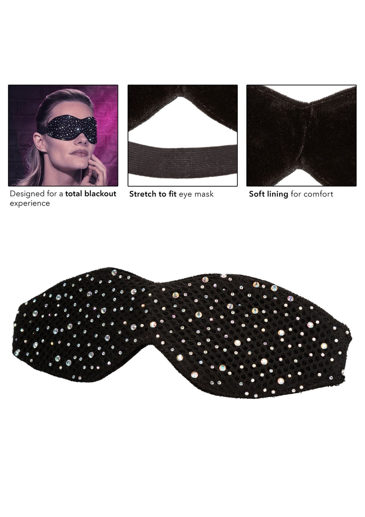 Blackout Eye Mask BLACK - 1
