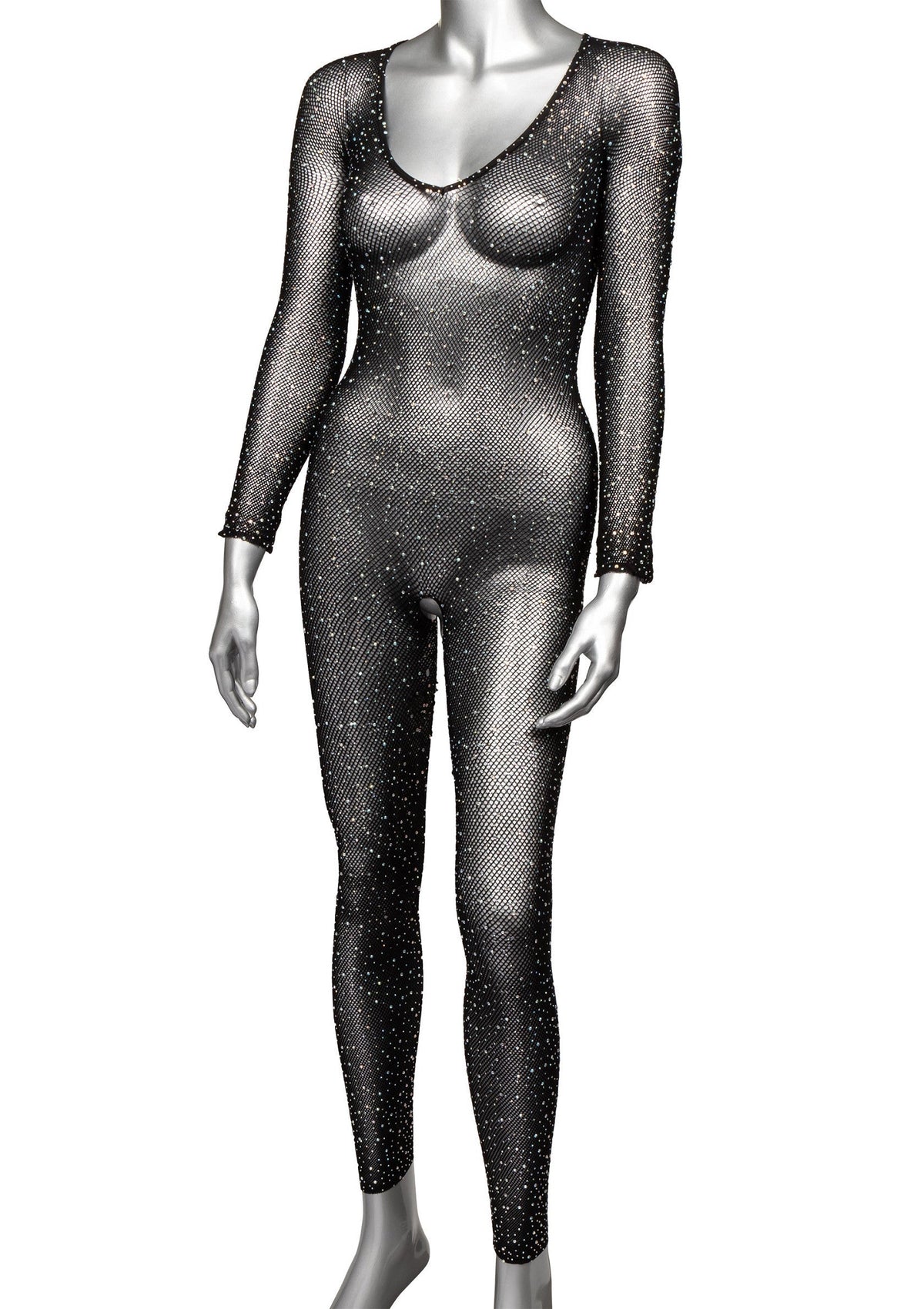 Crotchless Bodystocking Plus BLACK PLUS - 0