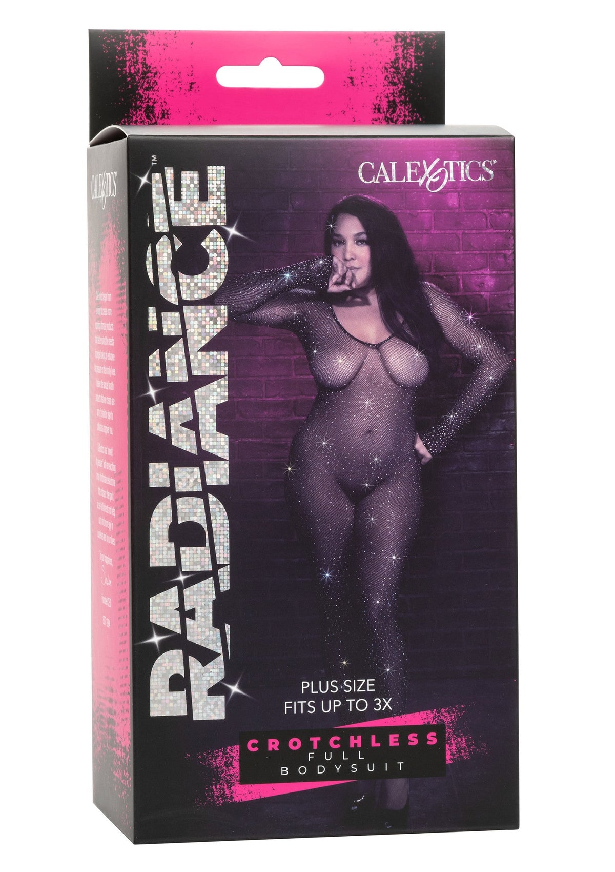 Crotchless Bodystocking Plus BLACK PLUS - 3