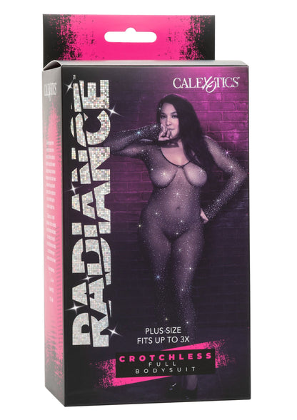 Crotchless Bodystocking Plus BLACK PLUS - 3