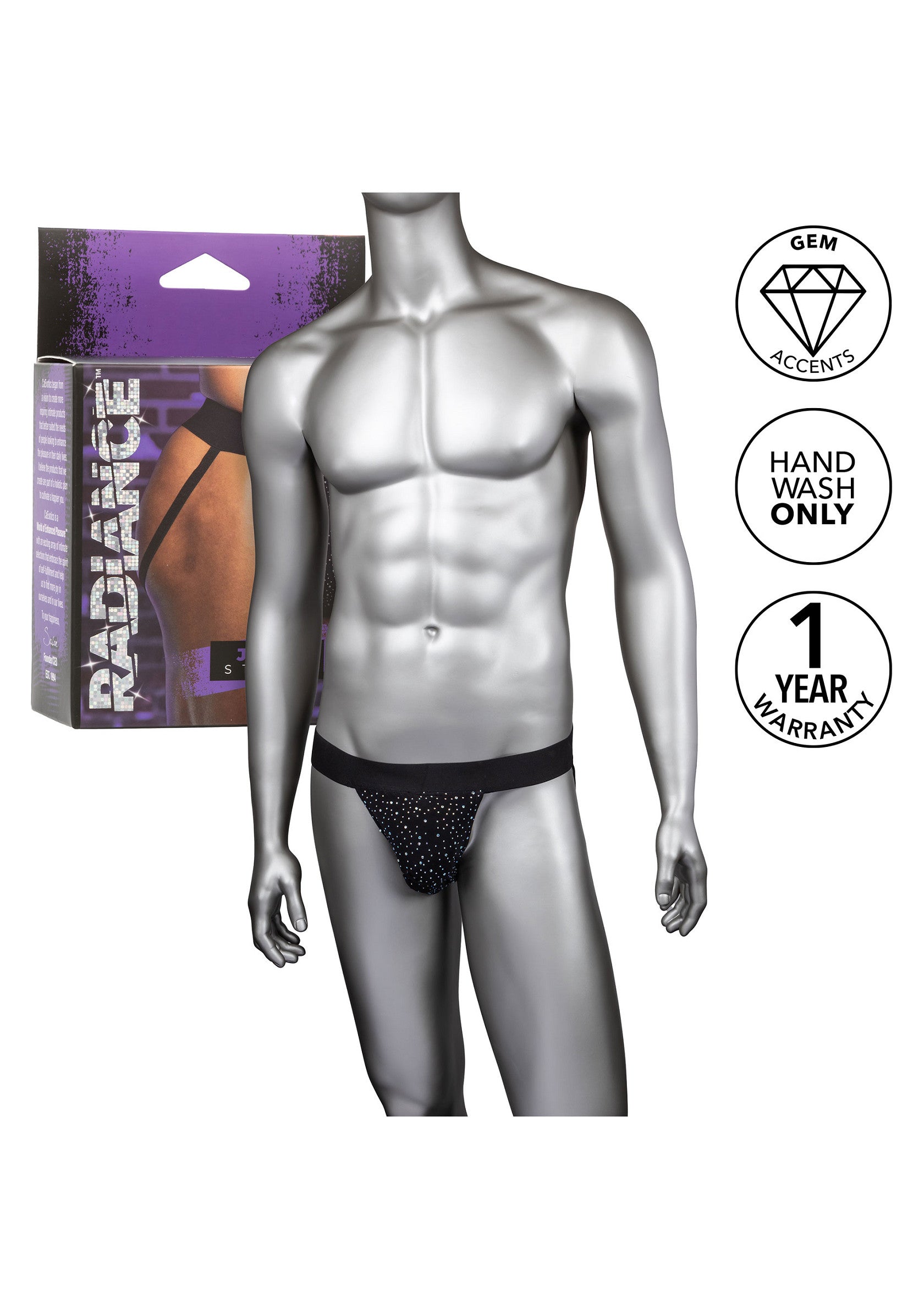 CalExotics Radiance Jock Strap BLACK O/S - 2