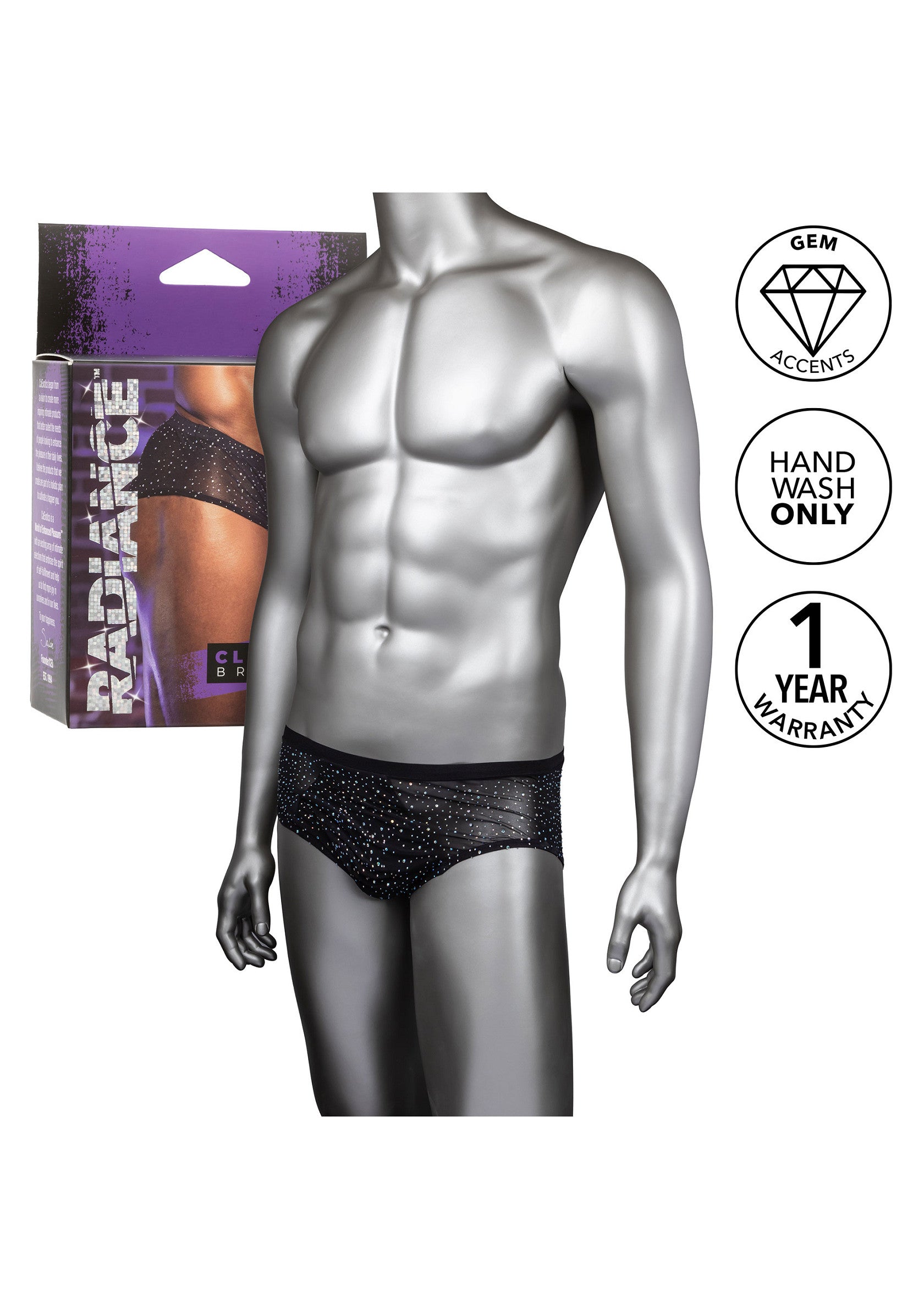 Radiance Classic Briefs BLACK O/S - 5