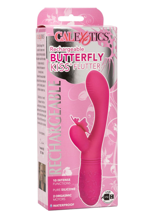 CalExotics Rechargeable Butterfly Kiss Flutter - Pink