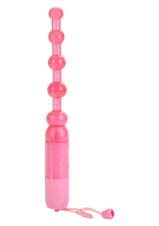 CalExotics Waterproof Vibrating Pleasure Beads - Pink