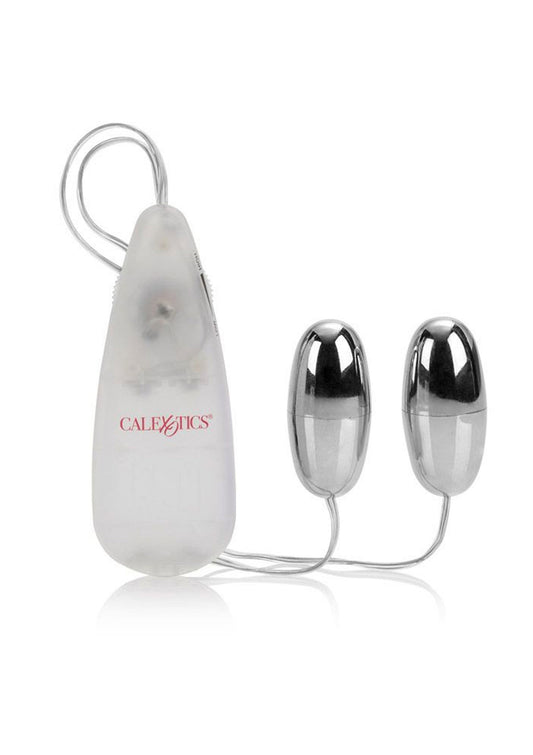 CalExotics Pocket Exotics Vibrating Double Silver Bullets - Silver
