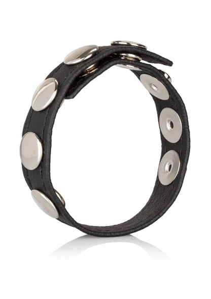 Leather Multi-Snap Ring BLACK - 0