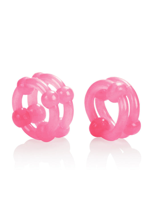Island Rings Double Stacker - Roze