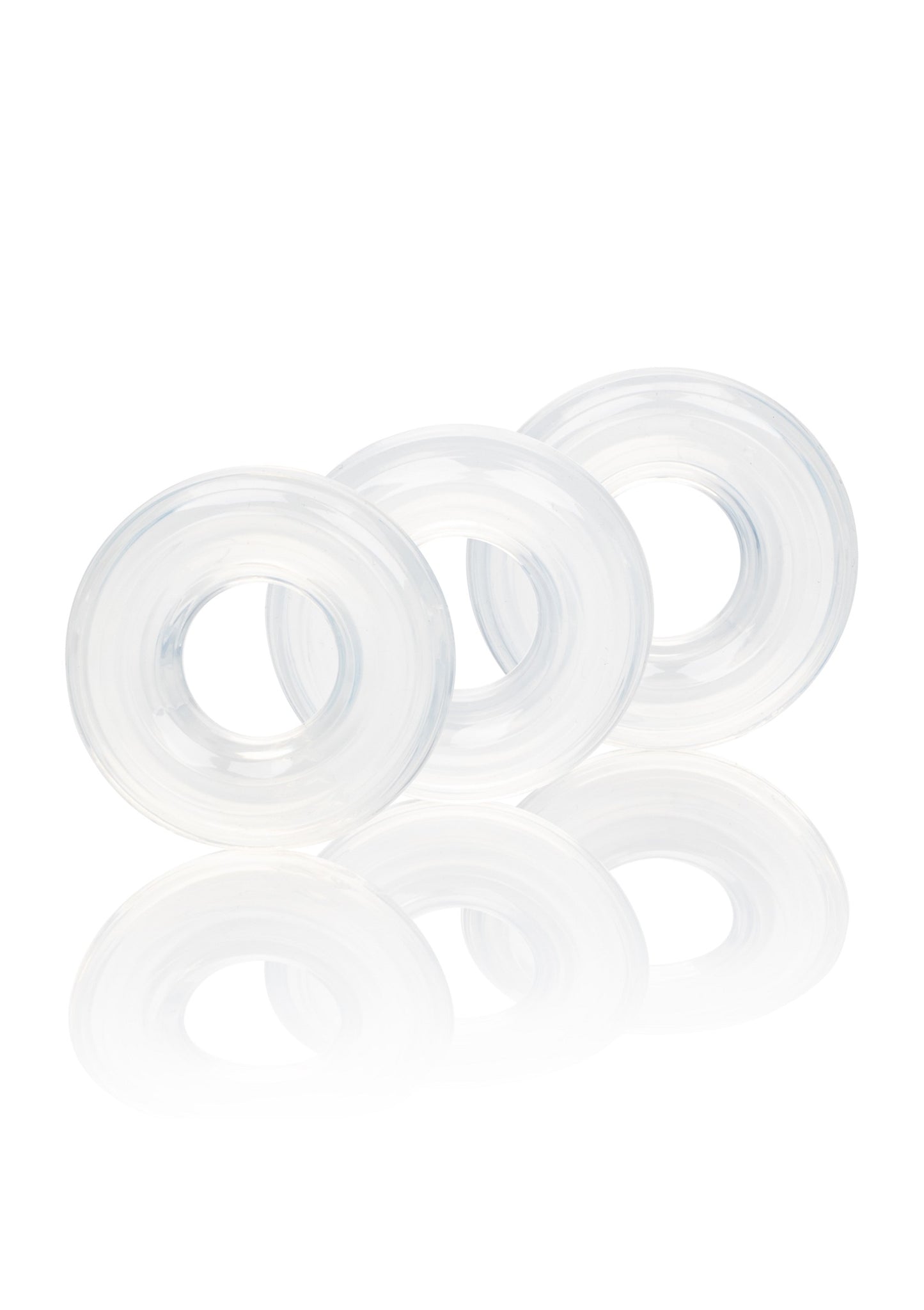 CalExotics Set of 3 Silicone Stacker Rings TRANSPA - 0