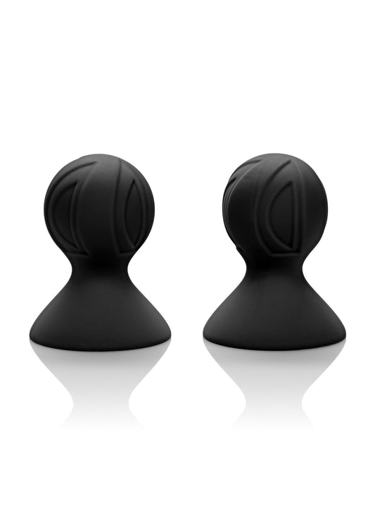 CalExotics Nipple Play Silicone Pro Nipple Suckers - Black