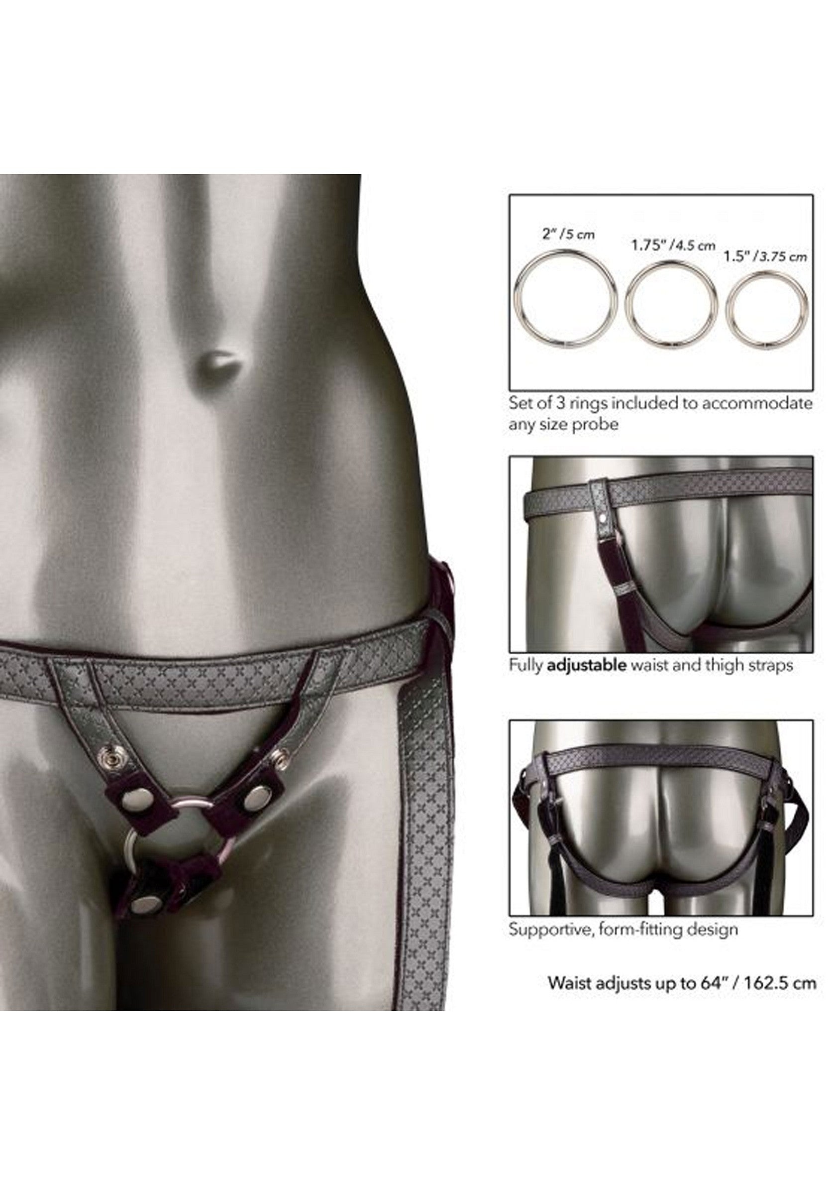 CalExotics Her Royal Harness The Regal Duchess SILVER - 2