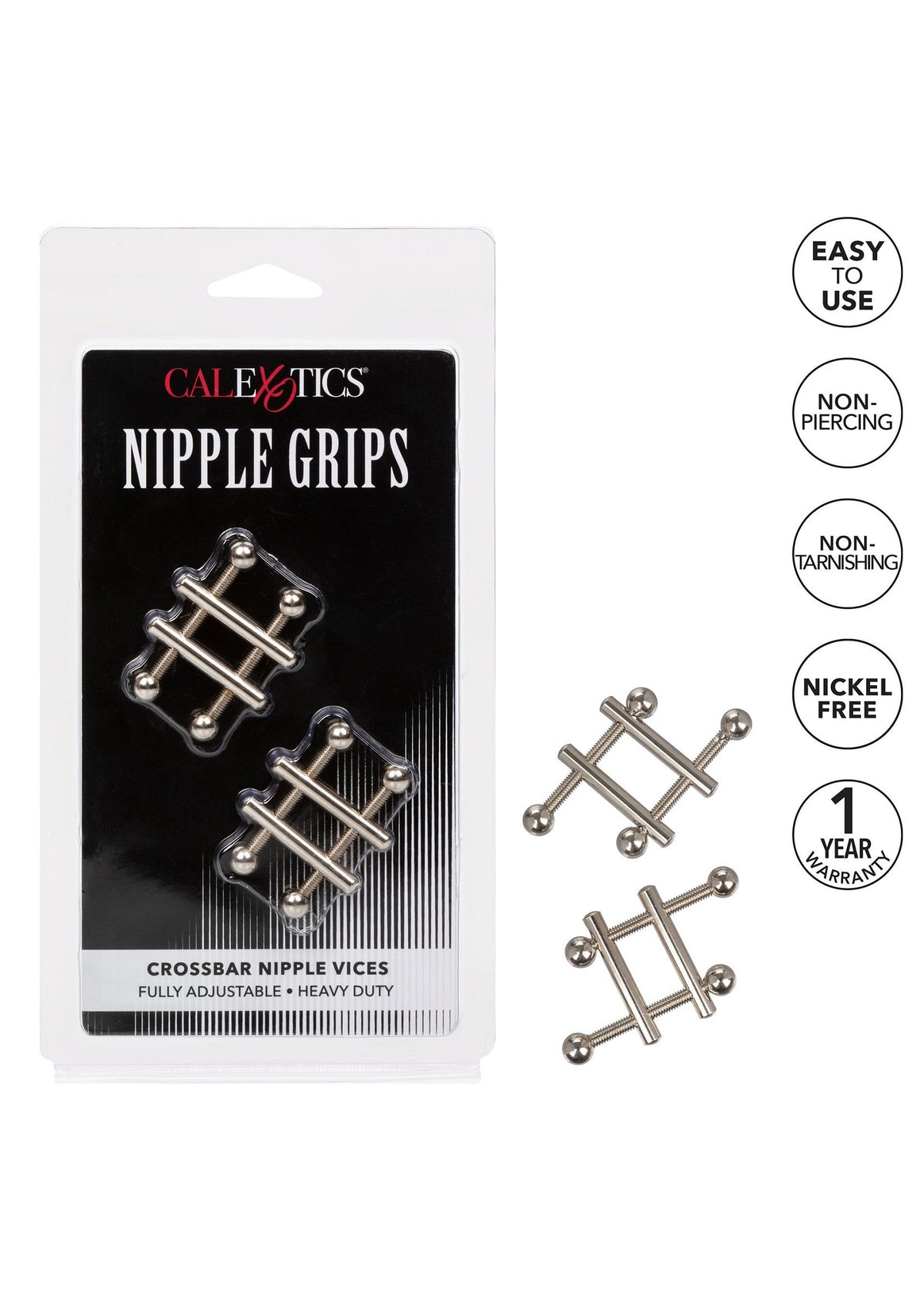 Crossbar Nipple Vices SILVER - 4